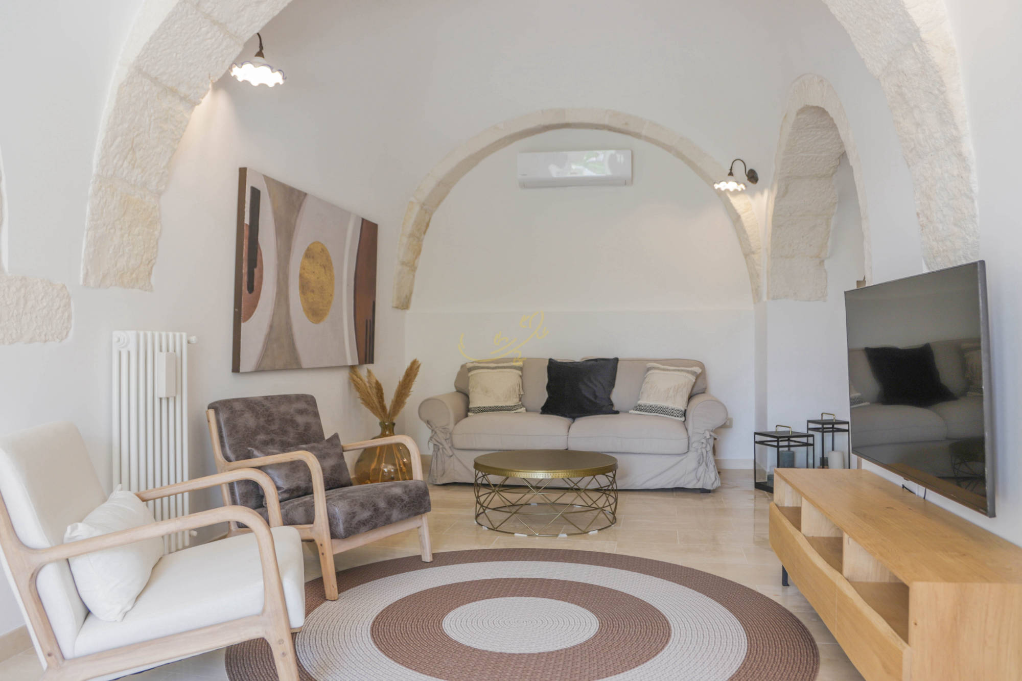 sala relax tv trulli greta casa vacanze puglia